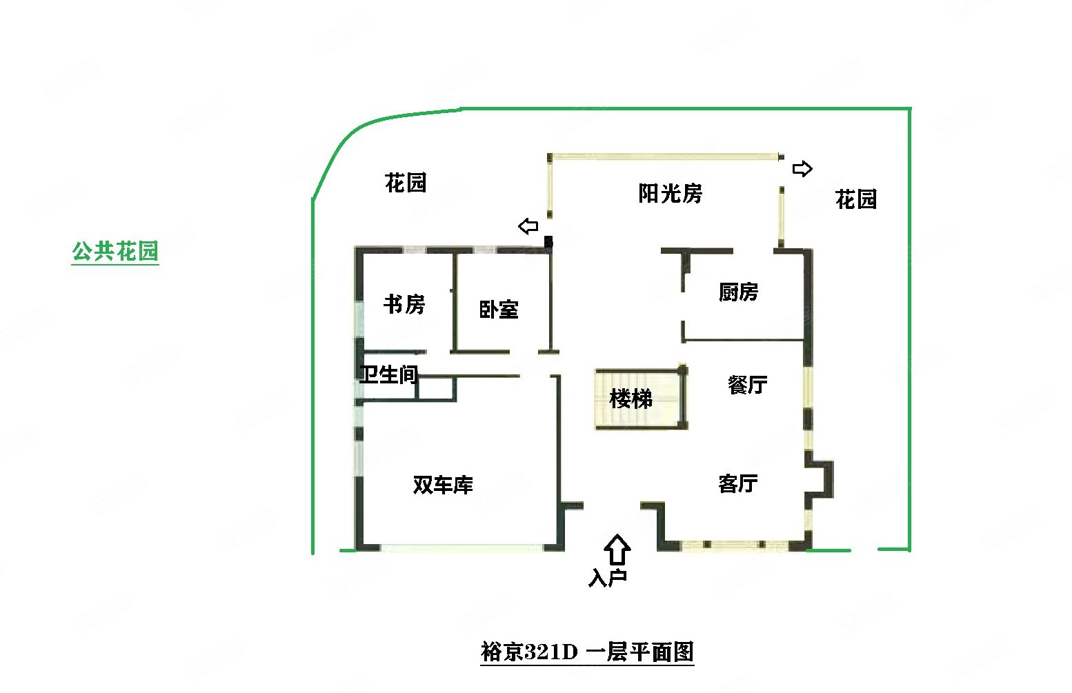 裕京花园户型图图片