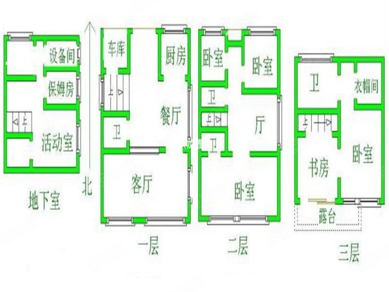 红屿别墅小区5室2厅5卫320.19㎡南北480万