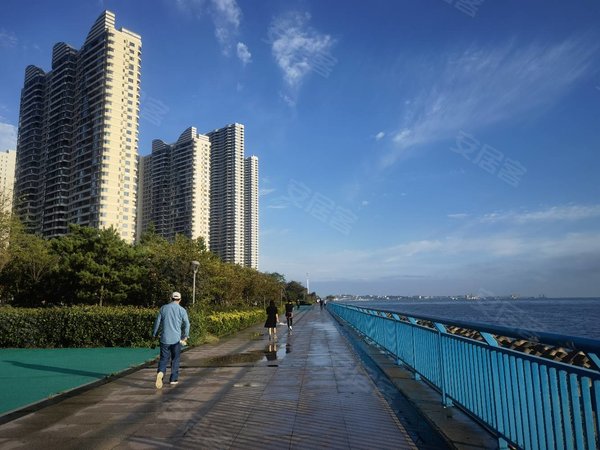 青岛黄岛薛家岛融创维多利亚湾一室一厅全明户型,家具家电齐全,拎包