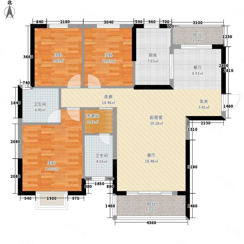 康城上品3室2厅2卫125㎡南北65.8万