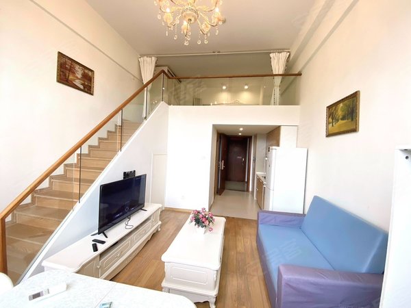 杭州钱塘金沙湖泰美国际大厦可短租 押一付一 泰美国际精装跃层一室一