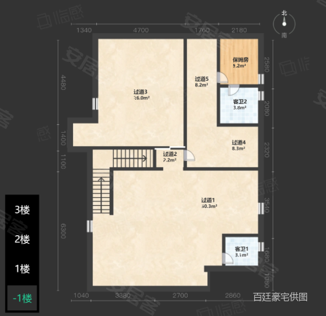 御翠园6室2厅6卫316.52㎡南北8100万