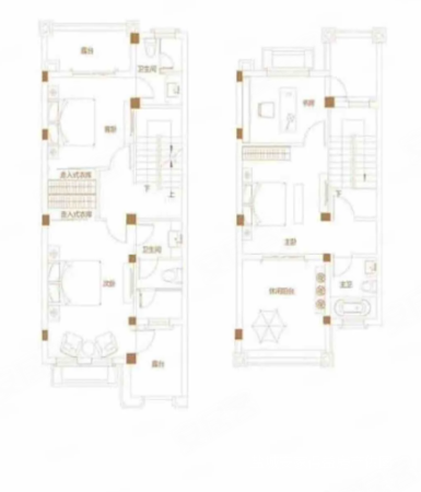 明新半岛花园(别墅)4室4厅4卫257㎡南北337万