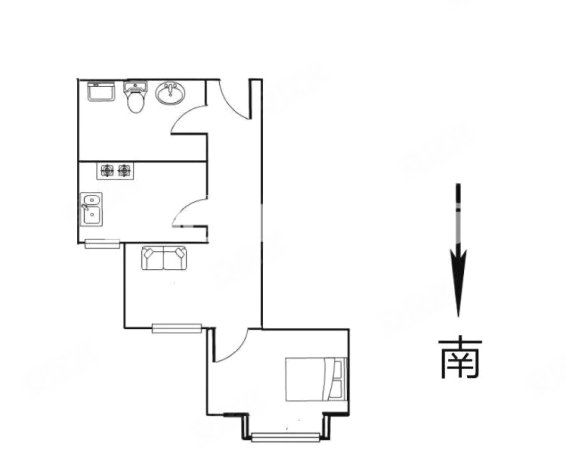 泰安里(滨海)1室1厅1卫51.33㎡南33万