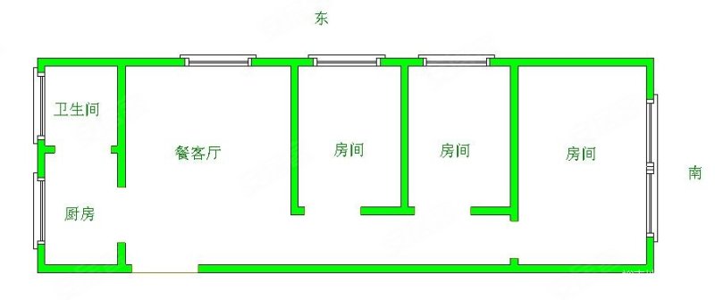 东关汛小区3室1厅1卫48.85㎡东230万