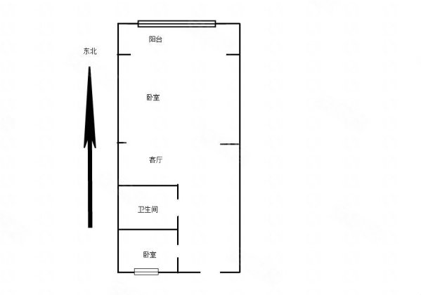 鼎成公寓1室1厅1卫50.71㎡南北238万