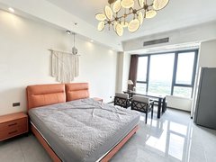 西安未央北二环西段红庙坡地铁口精装一室湖景房可月付！紧邻汉城湖老城根龙湖星悦汇出租房源真实图片