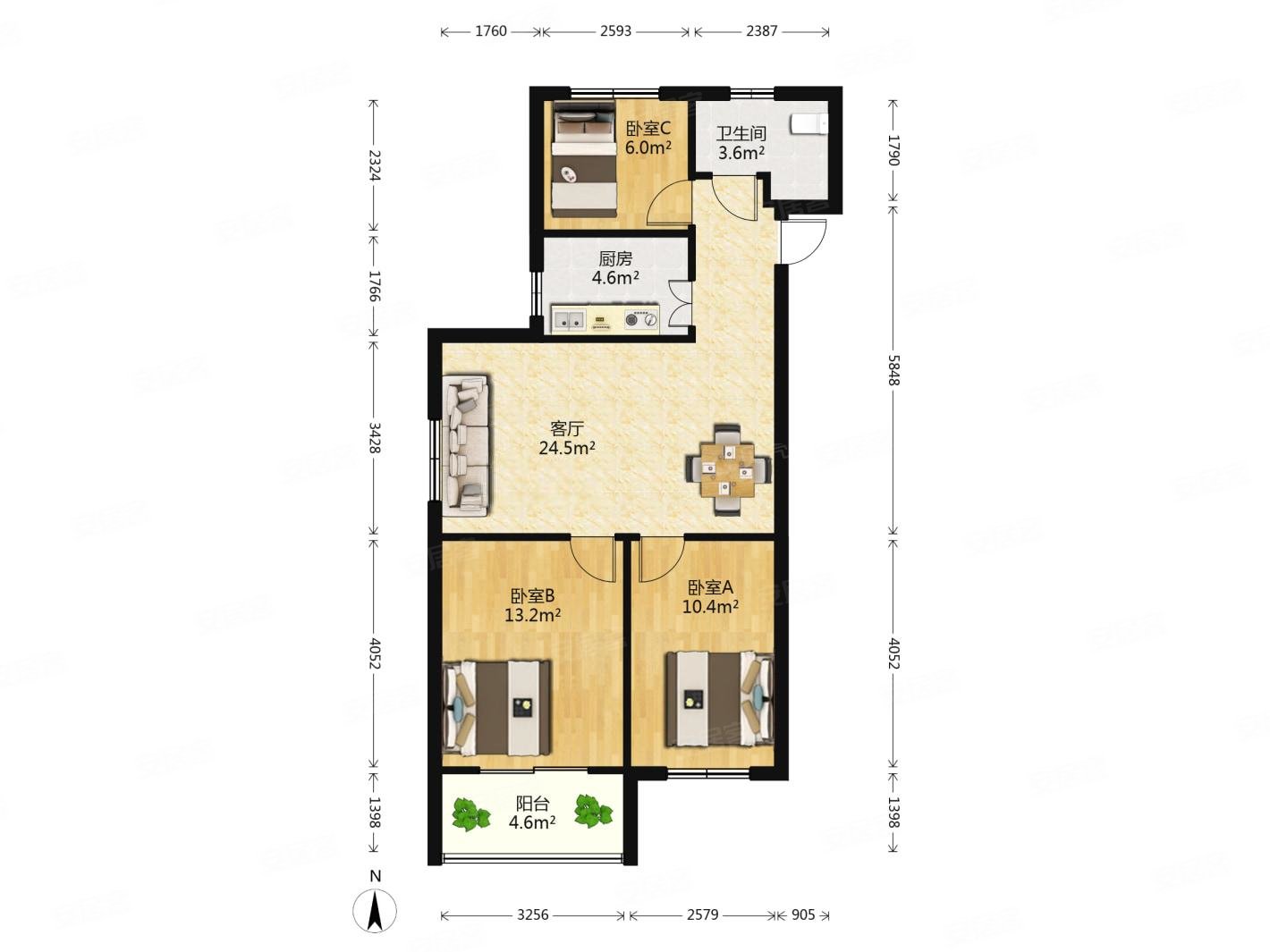 新上急售边户好楼层采光好金穗花园油坊桥