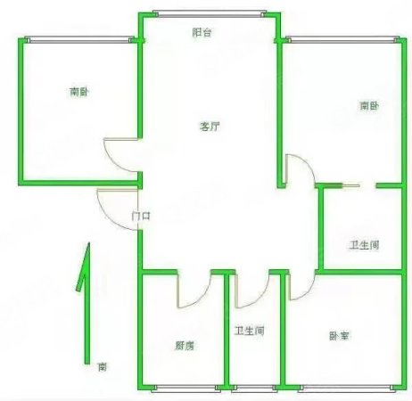 上海花园3室2厅2卫158.4㎡南北149.8万