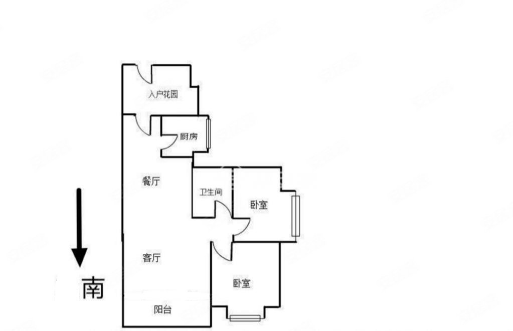 东方威尼斯2室2厅1卫88.15㎡南78万