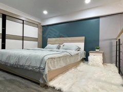 桐乡濮院港座洪合镇圣元广场附近。Loft精装复式.拎包入住.可月付出租房源真实图片