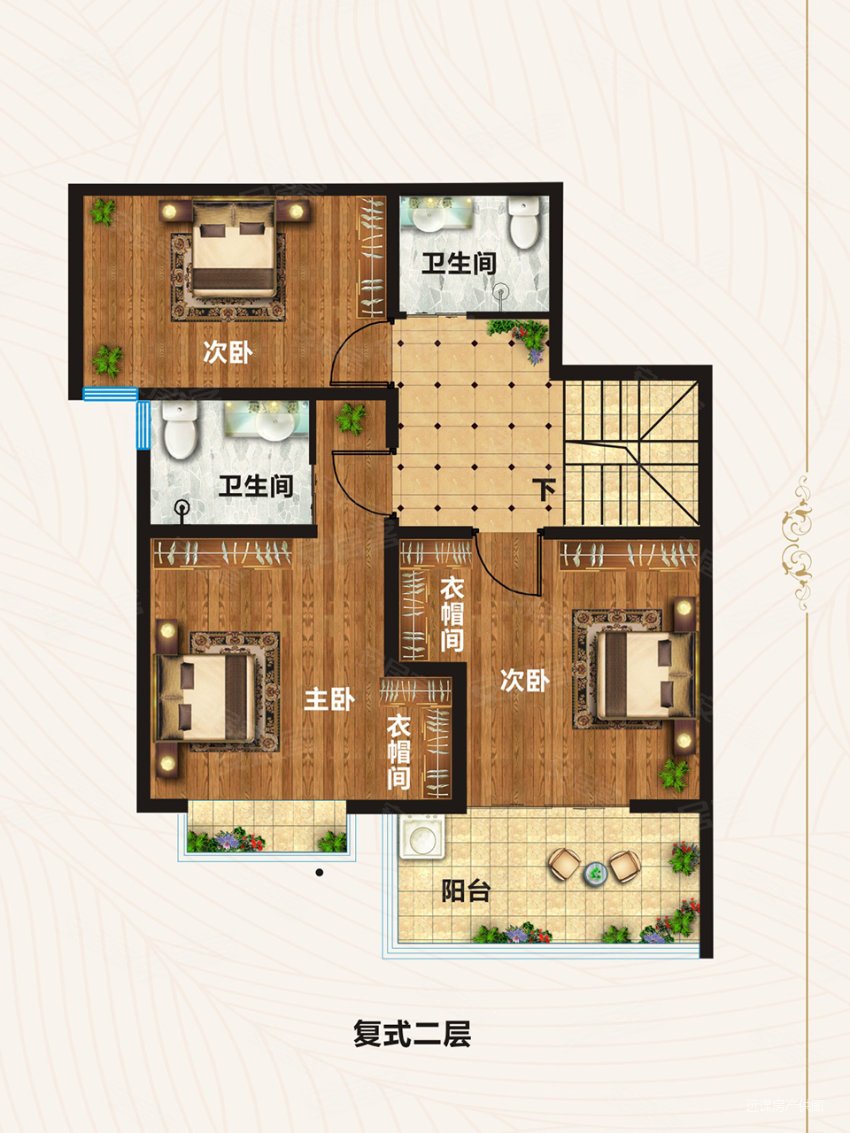 洛阳府旁次新小区翡翠庄园三卧朝南171坪复式四室可贷款