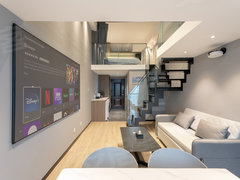 日照东港新市区无中介 可月付 老板超好 万象汇楼上豪装LOFT 湖景绝美出租房源真实图片