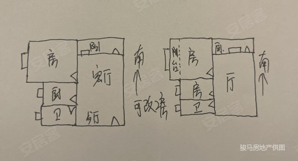 翠怡小区1室1厅1卫54㎡东南125万