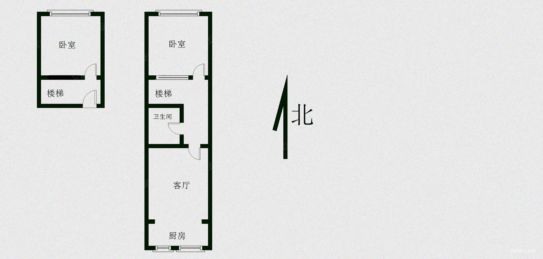 启城福邸2室1厅1卫100.01㎡南北80万