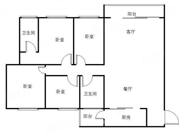 南津街区政府附近精装四房,大客厅,采光好,合川租房-重庆58安居客