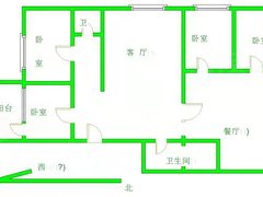 北京延庆延庆城区燕水佳园社区北区~4室2厅2卫~141平米~每月1900出租房源真实图片