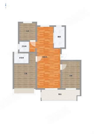 昌盛花园3室2厅2卫121㎡南北48.8万