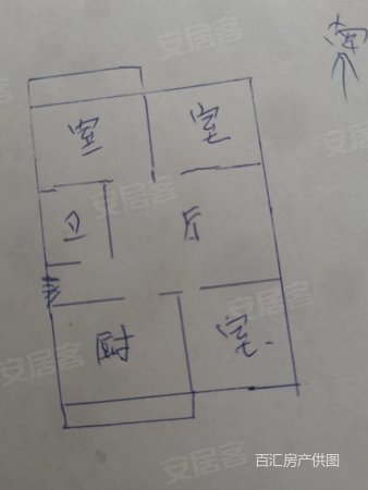 玉铁苑小区3室2厅1卫107.68㎡南北91万