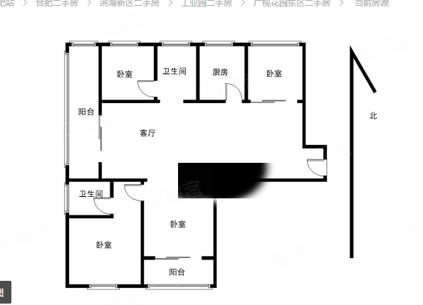 广视花园(东区)二手房,330万,4室3厅,2卫,145平米-合肥安居客