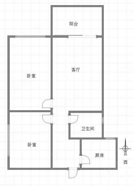 花园七村2室1厅1卫68㎡南北46万