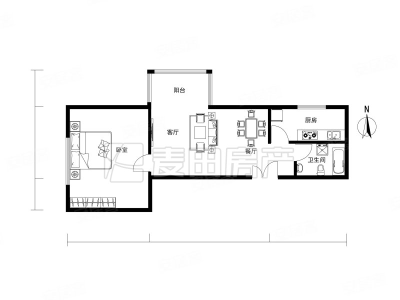 紫芳园(一区)1室1厅1卫52.58㎡西北360万