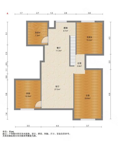 万科翡翠观唐5室2厅2卫158.73㎡南北350万