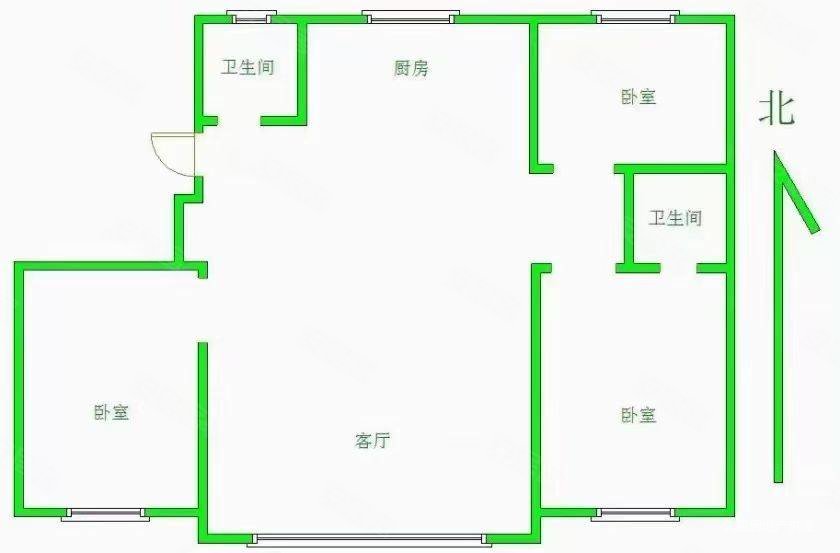 温泉花园4室2厅2卫186㎡南100万