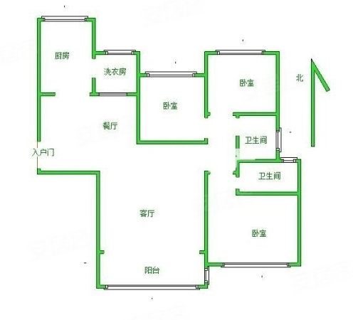 恒大悦龙台3室2厅2卫130㎡南北118万