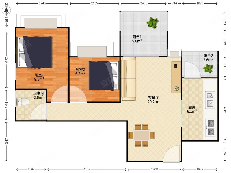 福田2021年次新小区,73平大两房,深中梅香  4字头可出