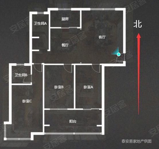 御驾新苑A区3室2厅2卫131.77㎡南北113万