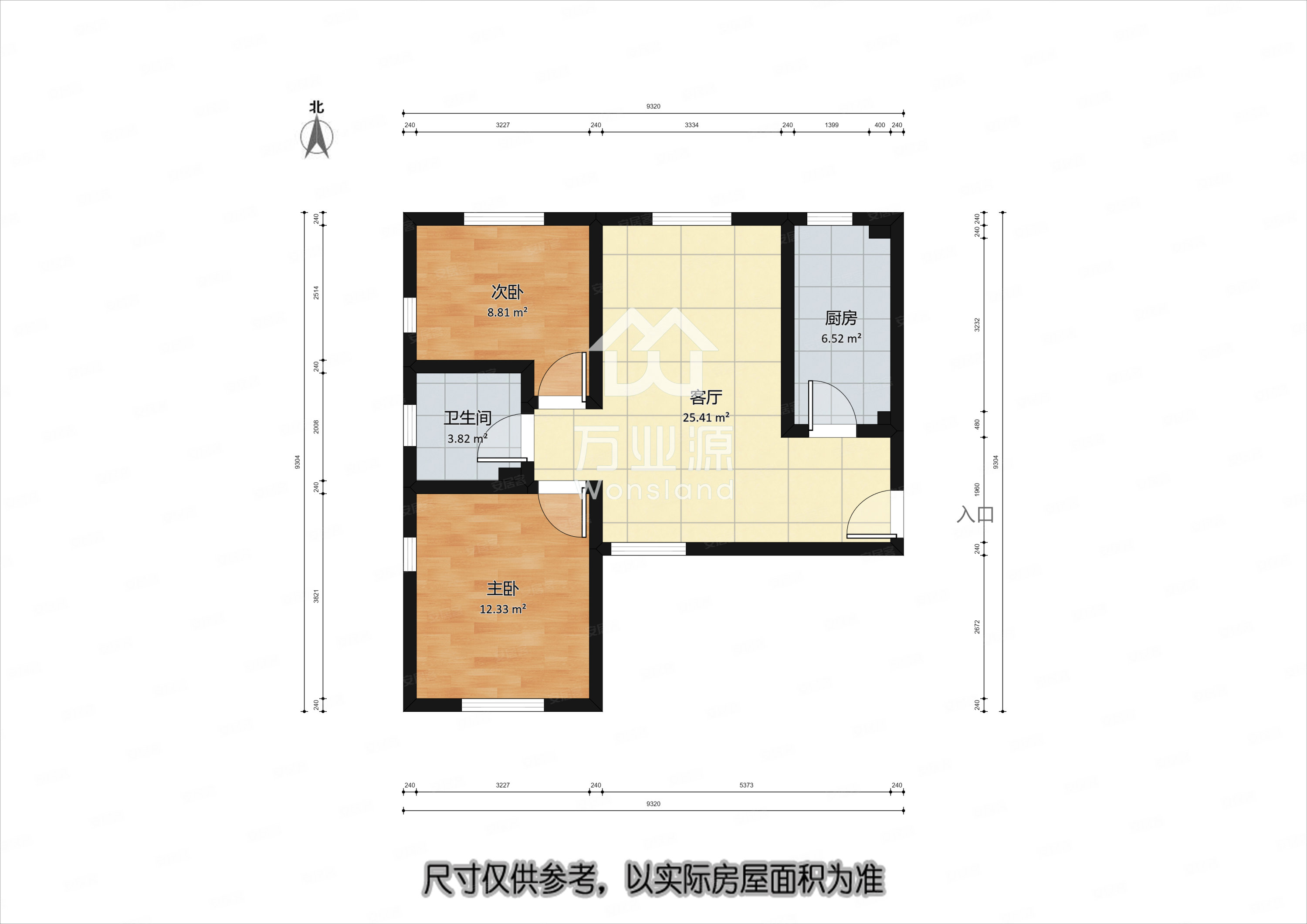 海悦蓝庭2室1厅1卫88.9㎡南北65万