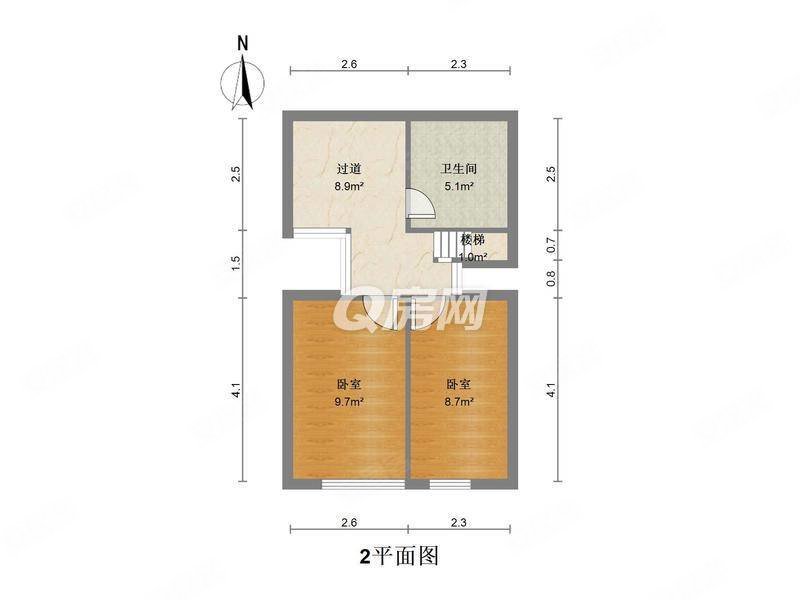 陶润懿峰(商住楼)2室2厅2卫51.96㎡南北180万