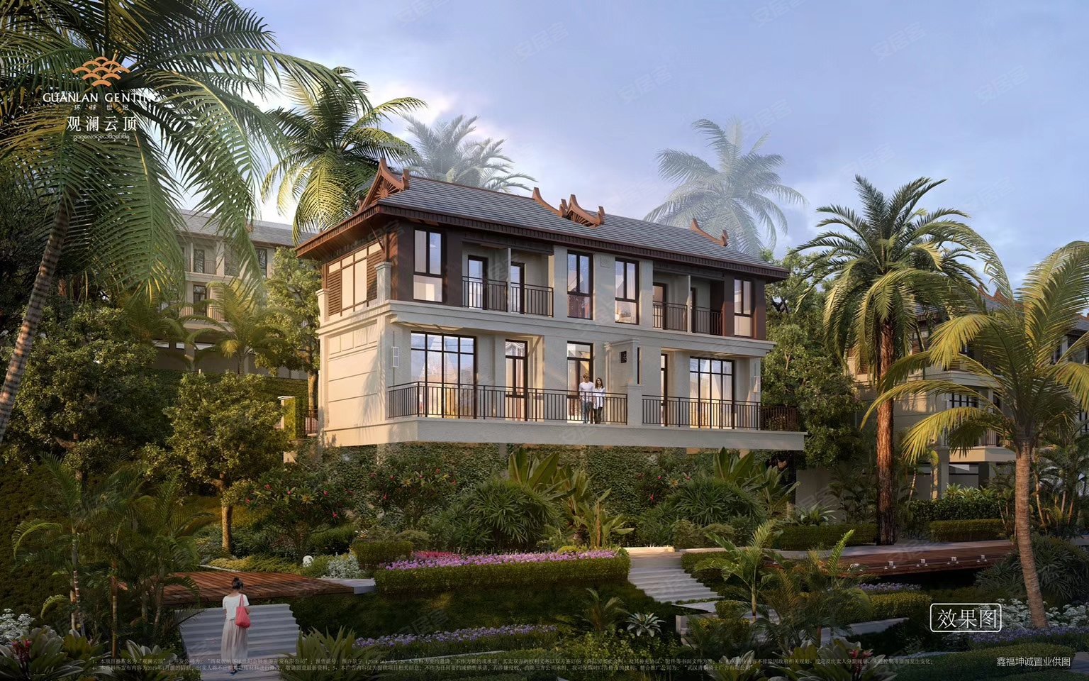 融创茂旁特价房,曼掌院墅二手房,66万,1室1厅,1卫,64平米-西双版纳