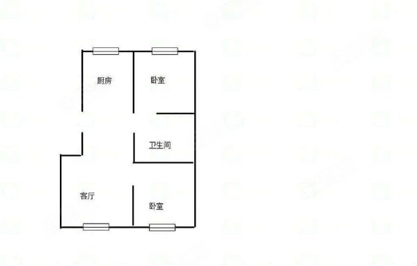 乾庭花园2室2厅1卫90㎡南北53.8万