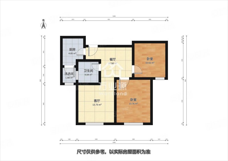 鲲贝园2室1厅1卫87㎡南98万