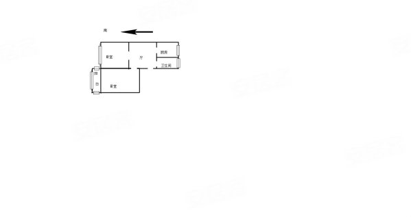 秀山里2室1厅1卫57.85㎡南北82万