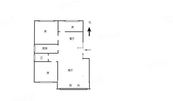 华菱融域3室2厅1卫105.94㎡南北83万