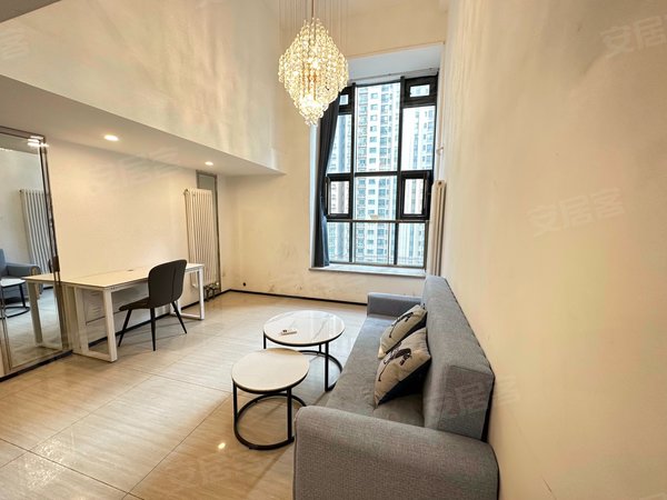 济南历城王舍人恒大城(商住楼)恒大城r栋两室loft 楼下地铁口出租房源