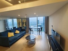 杭州余杭未来科技城欧美金融城efcT8的一套户型家具非常不错视野好华夏之心出租房源真实图片