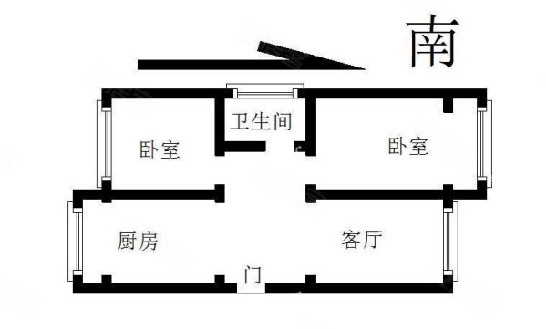 康庄家园三区2室1厅1卫89.37㎡南北70万