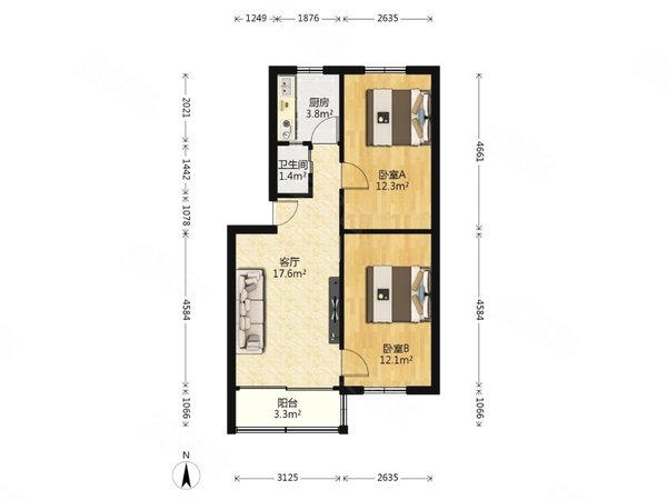 户型 户型图 平面图 600_450