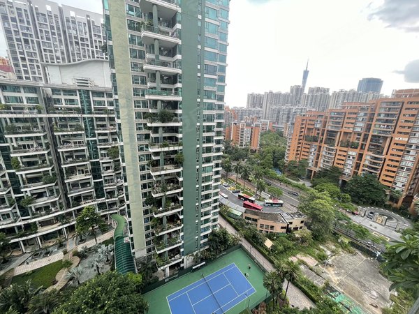广州天河珠江新城东金碧华府珠江新城 简约中古风 270度阳台 120寸