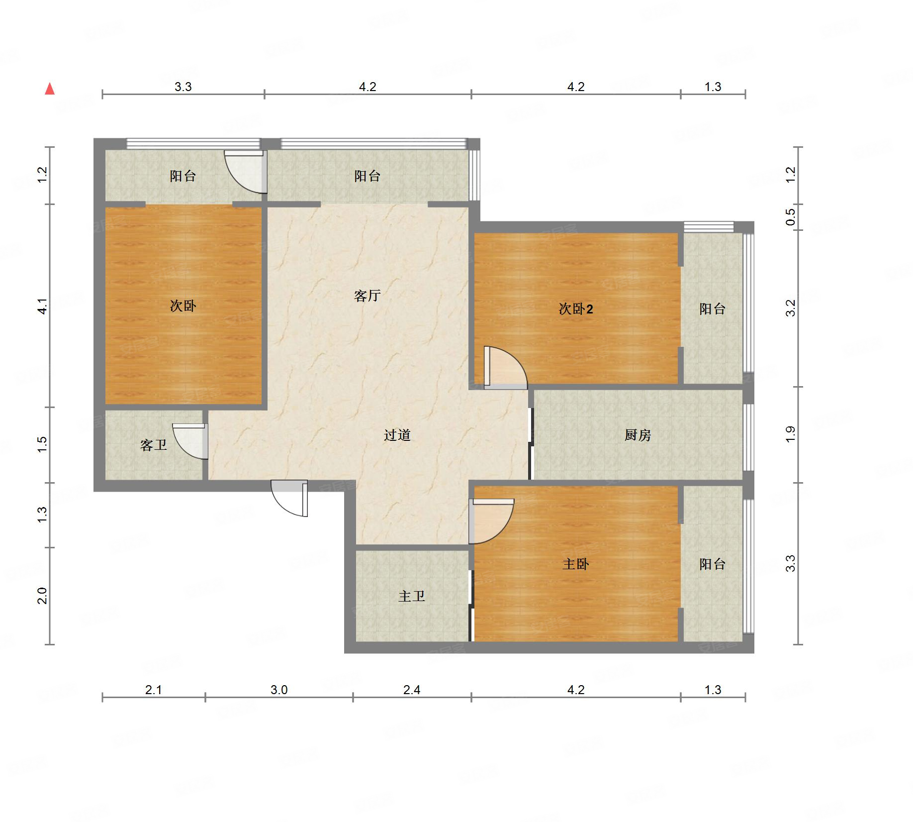 西关地铁口三室二厅田园之家精装电梯高层视野开阔有院子能停车