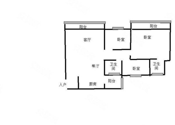金宇新城3室2厅2卫121.41㎡北83.5万
