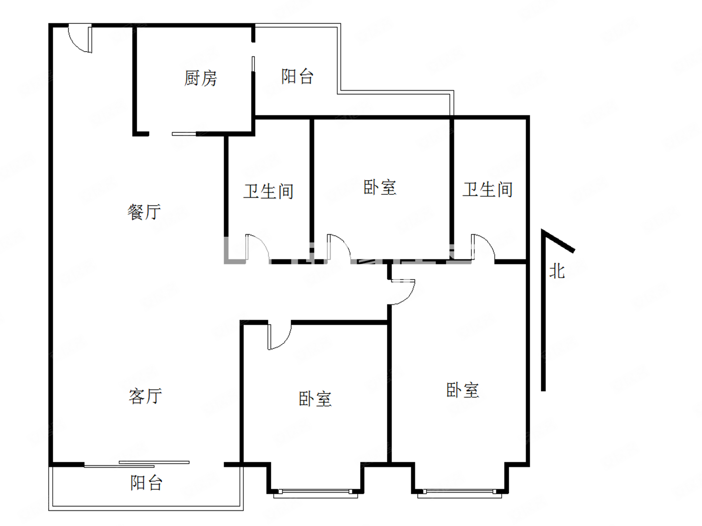 漳州恒大御景半岛一期3室2厅2卫119㎡南北184.5万