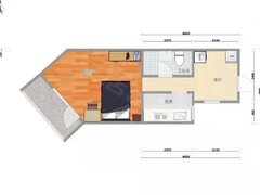 北京西城西直门德宝新园 1室1厅1卫出租房源真实图片