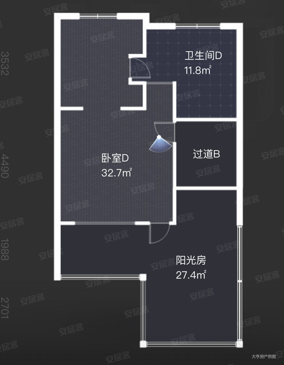 现代园墅5室3厅3卫364.61㎡南北1450万