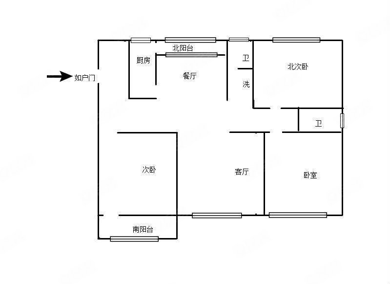 万正小区3室2厅2卫138㎡南北69.8万