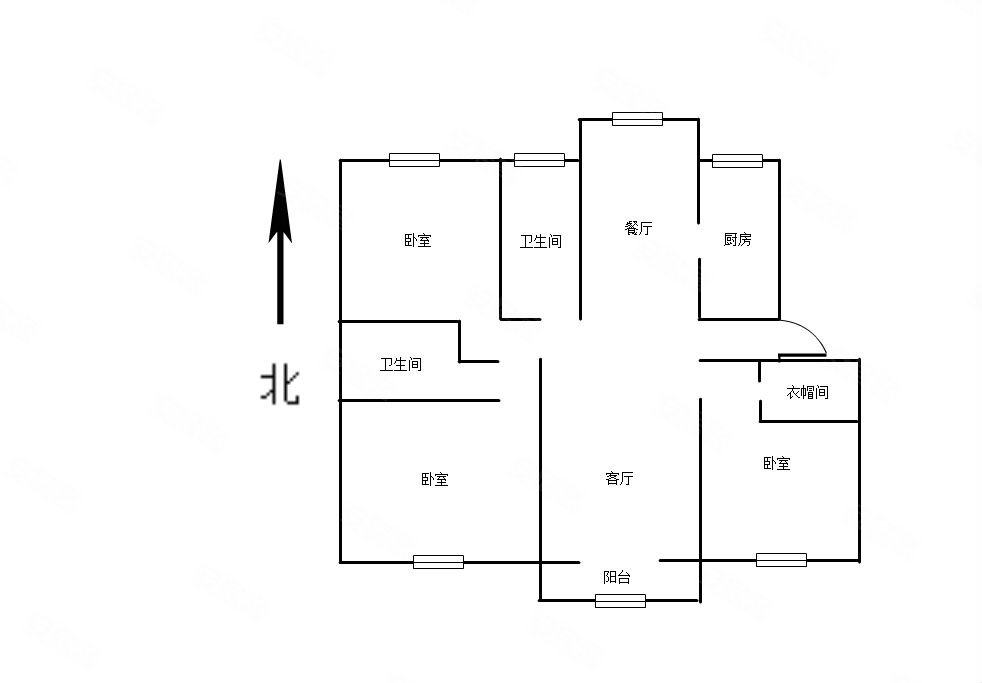 恒景花园户型图图片